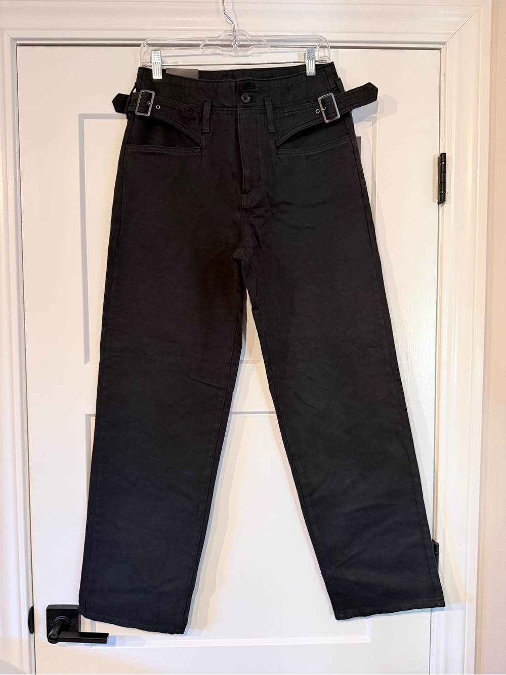 Banana Republic Black Ultra High-Rise Tapered Pants size 6